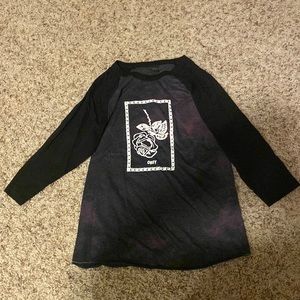 Womens Obey Quarter sleeve top